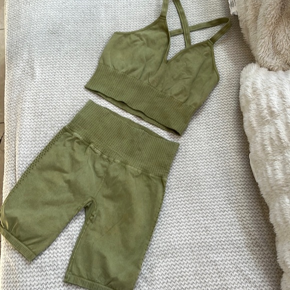 COPY - 🌺free people Good karma bra and biker short set - Picture 2 of 16